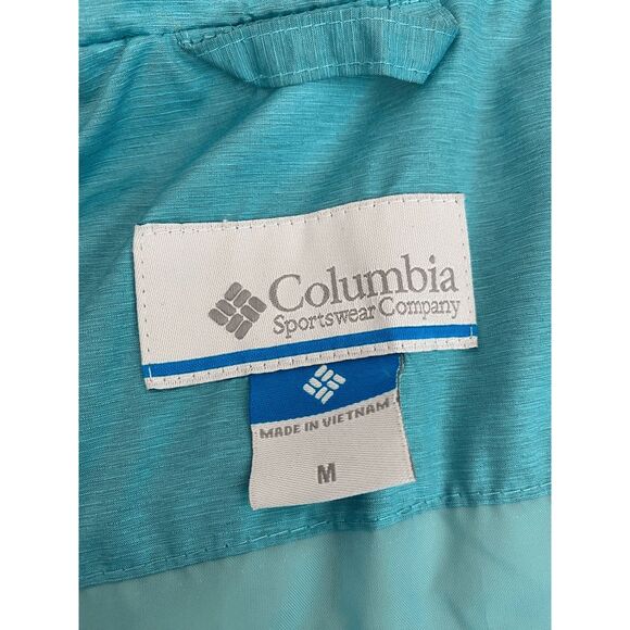 Columbia Down Insulated Puffer Coat Jacket Omni-Shield Blue Size M - Picture 6 of 8